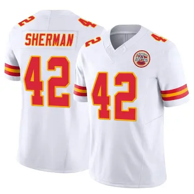 Elite Men's Anthony Sherman White Road Jersey - #42 Football Kansas City  Chiefs Vapor Untouchable Size 40/M