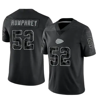 Creed Humphrey Chiefs Number 52 Red Stitched Game Football Jersey