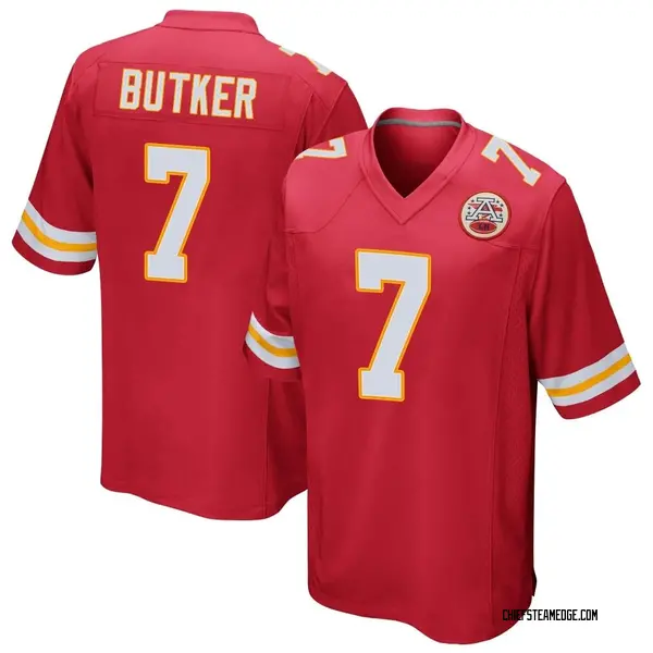 Youth Nike Kansas City Chiefs Harrison Butker Team Color Jersey Red Game